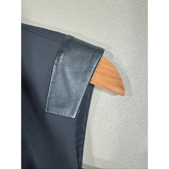 Lafayette 148 Leather Detailed Sheath Dress MSRP:$798 6-Petite - Picture 5 of 13